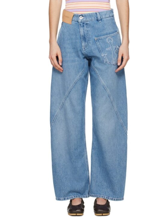 JW ANDERSON Denim - JW Anderson Blue Twisted Workwear Jeans Size 30